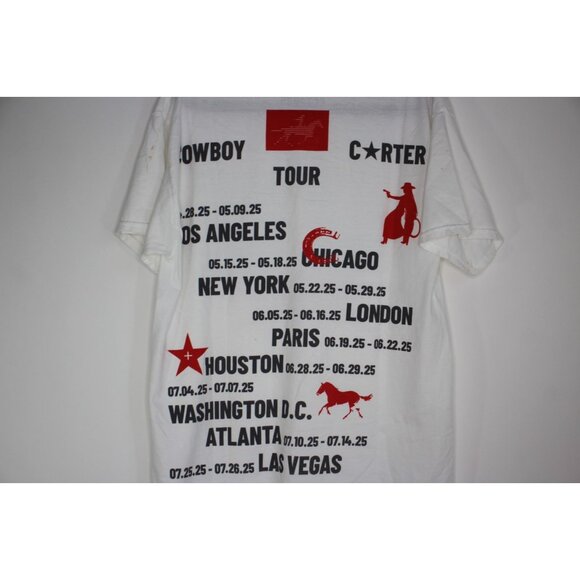 Cowboy Carter Mens Large Beyonce World Tour Concert T-Shirt NEW A1676 - Picture 7 of 7
